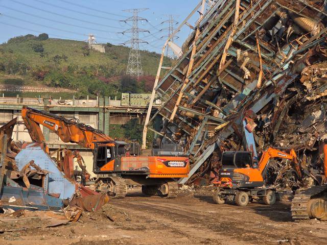 울산화력발전소 보일러 타워 붕괴 사고 현장. 울산=연합뉴스