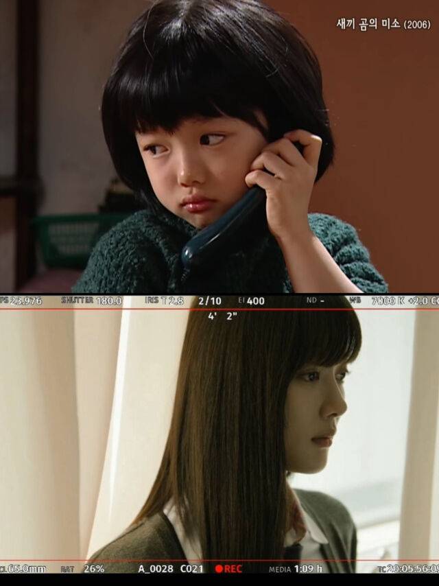 아역 시절 MBC ‘새끼곰의 미소’ 김유정(왼쪽)과 tvN ‘친애하는 X’의 김유정. / 유튜브 'MBCentertainment', 김유정 인스타그램.