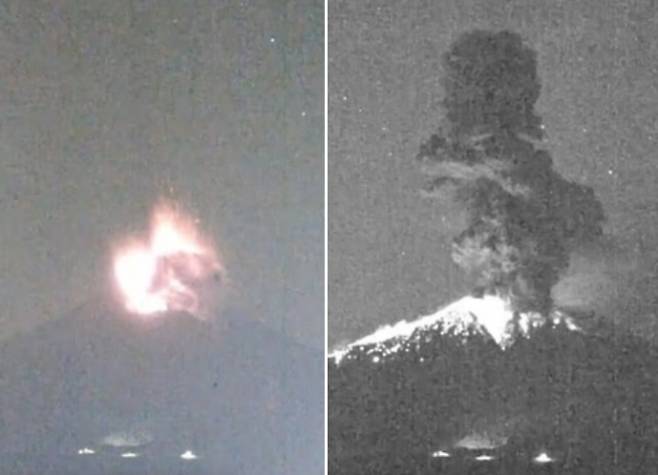 16일(현지시간) 이른 아침 사쿠라지마 화산이 분화하면서 화산재와 연기가 최대 4400m 상공까지 치솟았다. 로이터 연합뉴스