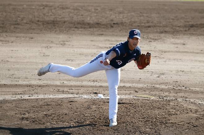 두산-한화 연습경기 장면. /사진=두산 베어스 제공