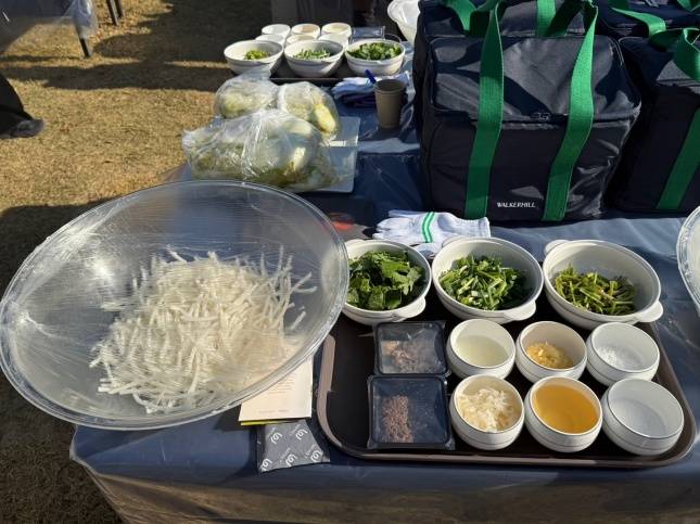 워커힐에서 준비한 수펙스 김치 재료들/사진=김다이 기자 @neverdie