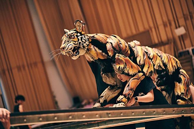 ‘라이프 오브 파이’ 퍼펫 연습 현장.ⓒ에스앤코