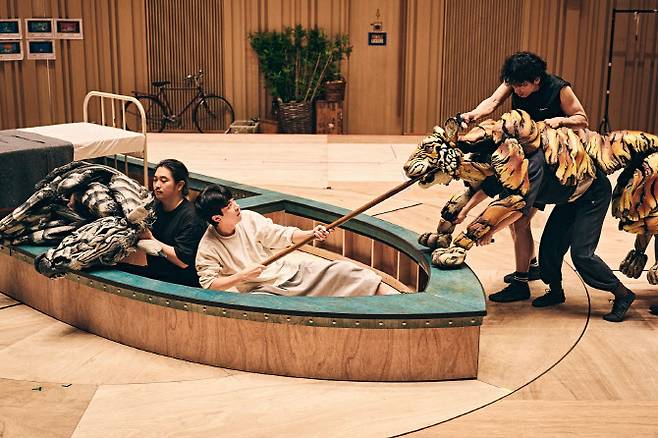 ‘라이프 오브 파이’ 퍼펫 연습 현장.ⓒ에스앤코