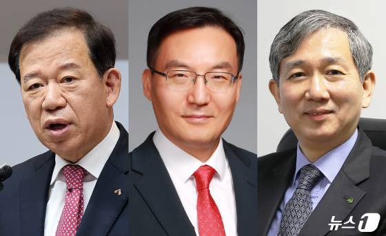 (왼쪽부터) 서유석 금융투자협회장, 이현승 전 KB자산운용 대표, 황성엽 신영증권 사장 ⓒ News1 양혜림 디자이너