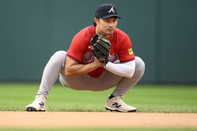 Atlanta Braves shortstop Ha-Seong Kim (9) looks on during the first inning of a baseball game against the Washington Nationals, Wednesday, Sept. 17, 2025, in Washington. (AP Photo/Nick Wass)







<저작권자(c) 연합뉴스, 무단 전재-재배포, AI 학습 및 활용 금지>