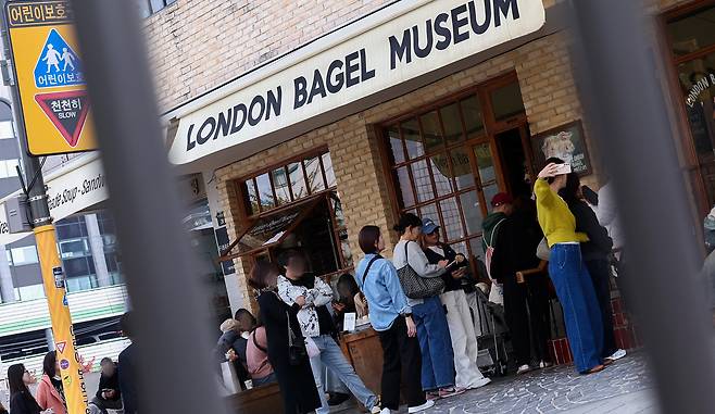 지난달 30일 서울 종로구 런던베이글뮤지엄 매장 모습. /뉴스1