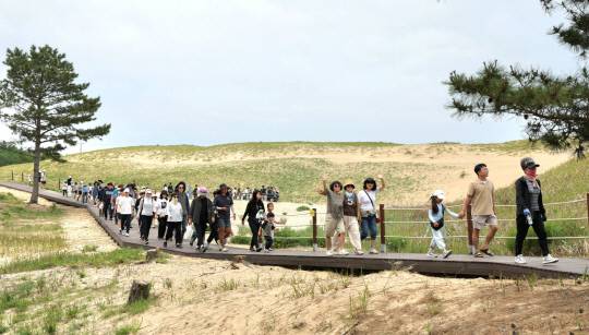 2025 태안방문의 해 관련 프로그램 및 축제·행사 모습(신두리 해안사구)