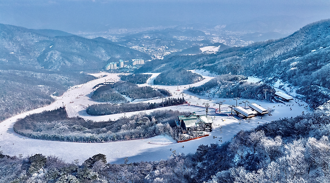 곤지암리조트 스키장 전경