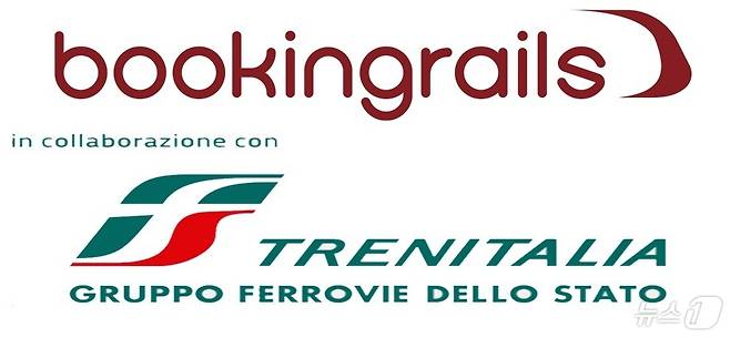 부킹레일스닷컴 및 트랜이탈리아 로고