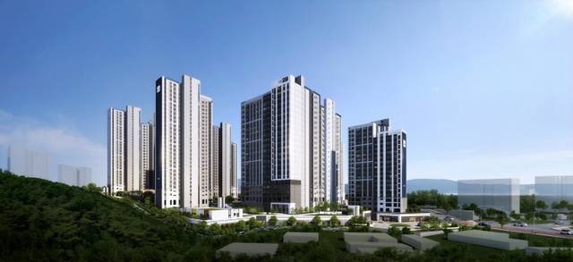 동문건설, ‘춘천 동문 디 이스트 어반포레’ 투시도