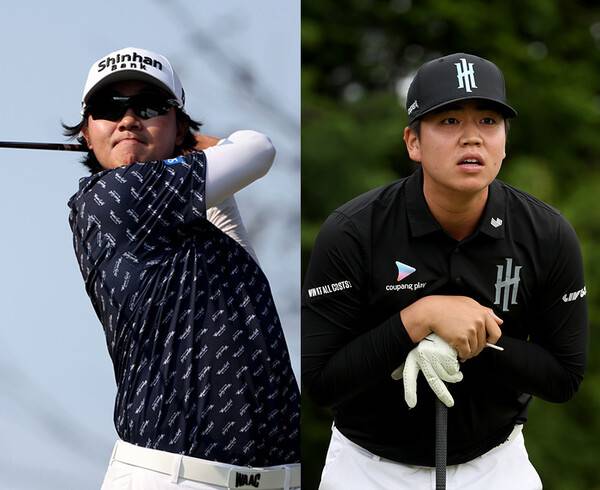 2025년 아시안프로골프투어 PIF 사우디 인터내셔널에 출전한 김성현, 장유빈 프로. 사진제공=KPGA (사진을 무단으로 사용하지 마십시오.)