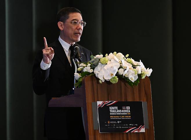 Korkij Danchaivichit, deputy secretary general of the Eastern Economic Corridor Office. (Park Hae-mook/The Korea Herald)