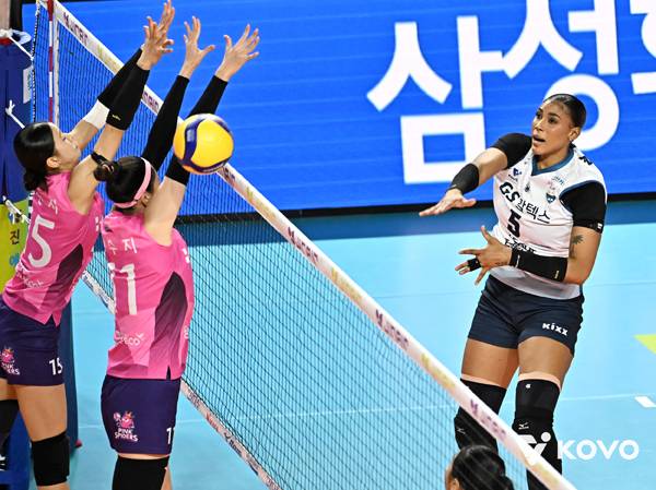 GS칼텍스는 실바에 대한 공격 의존이 높았다. 사진 제공= KOVO