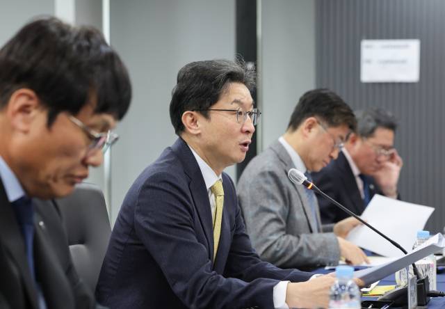 이억원 금융위원장이 20일 서울 중구 여신금융협회에서 열린 여신전문금융업권 최고경영자(CEO) 간담회에서 발언하고 있다. 연합뉴스