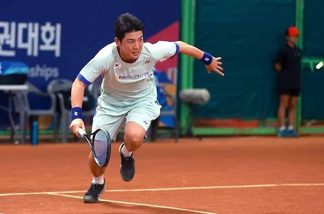 체육훈장 '청룡장'을 받게 된 문경시청 소프트테니스단 김범준 선수&nbsp;ⓒ문경시 제공