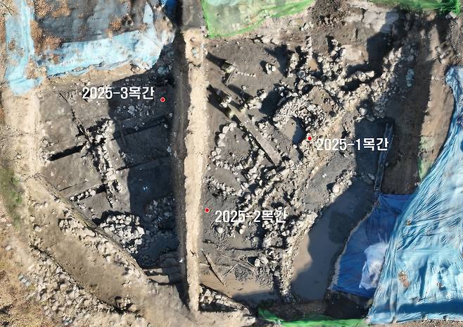 목간이 출토된 위치 현황도  [양주시·기호문화유산연구원 제공. 재판매 및 DB 금지]