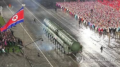 북한 노동당 80주년 열병식에 등장한 신형 ICBM 화성-20형 [연합뉴스 자료사진. 조선중앙TV 화면] 2025.10.11 
[국내에서만 사용가능. 재배포 금지. For Use Only in the Republic of Korea. No Redistribution]
    nkphoto@yna.co.kr
(끝)