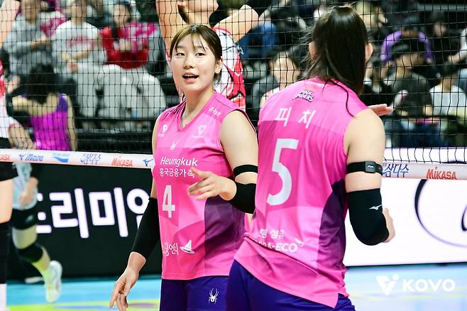 흥국생명의 세터 서채현 [한국배구연맹 제공. 재판매 및 DB 금지]