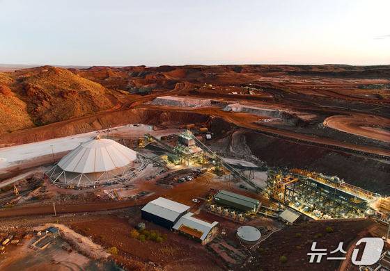 호주 미네랄 리소스 사가 보유·운영 중인 서호주 워지나 리튬 광산. (자료사진, 포스코홀딩스 제공)