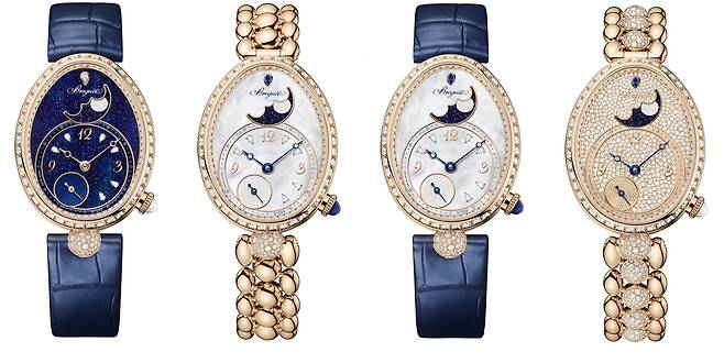 다이얼 종류와 브레이슬릿(또는 스트랩) 구성에 따라 총 4가지 버전으로 선보이는 9935 모델. 사진 브레게