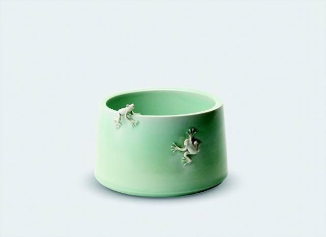 ▲&nbsp; 정두섭 도예가의 백자 작품들