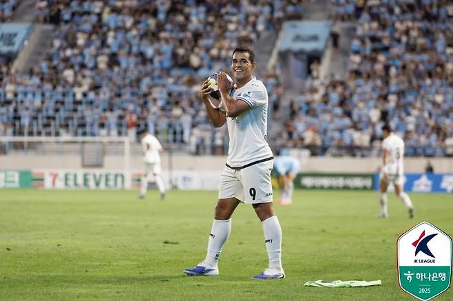 [서울=뉴시스]K리그1 제주의 유리 조나탄. (사진=한국프로축구연맹 제공)