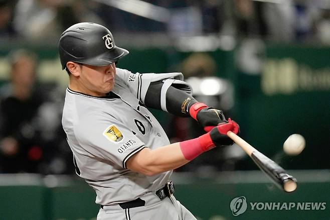MLB 진출 노리는 일본 오카모토 가즈마 [AP=연합뉴스]