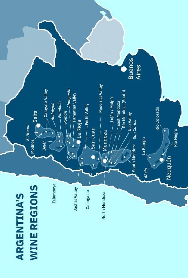 아르헨티나 와인산지.
