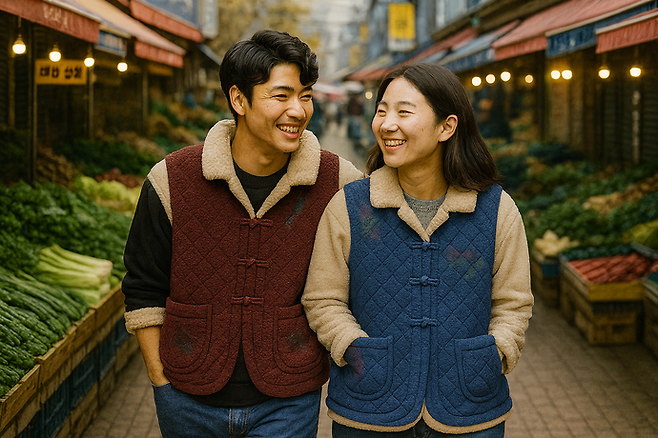 이름만 들어도 따뜻한 온기가 느껴지는 할머니 조끼가 10·20세대 사이에서 '인기템'으로 자리 잡았다. 사진=AI(챗GPT) 생성 이미지