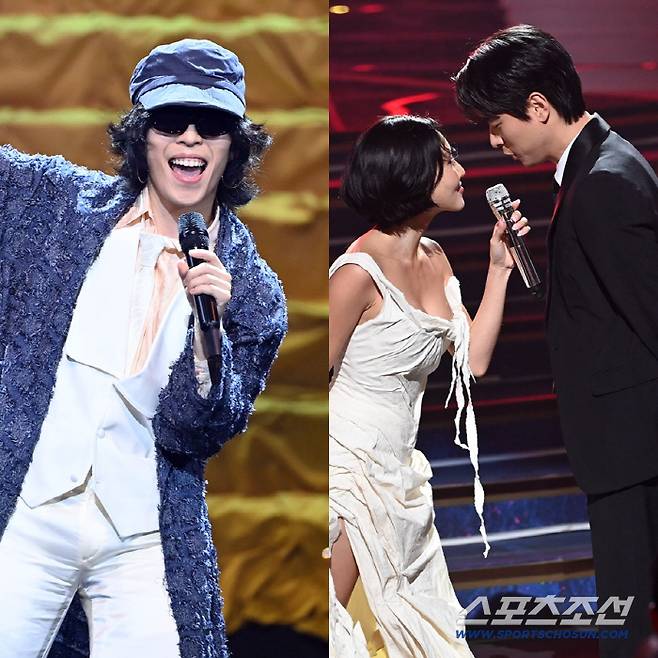 이찬혁, 화사, 박정민(왼쪽부터)이 제46회 청룡영화상 축하공연을 꾸몄다. 여의도=허상욱 기자  wook@sportschosun.com