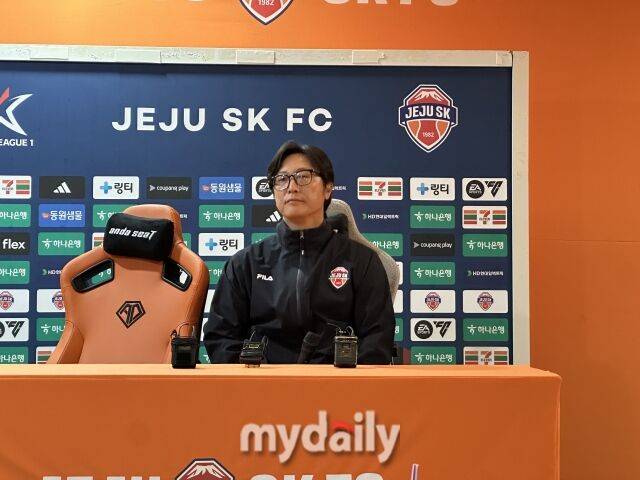 김정수 제주SK 감독대행./제주월드컵경기장=노찬혁 기자