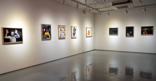 하미옥 영화 상상展 '비닐하우스 태우기' 전시 모습. 백지영기자