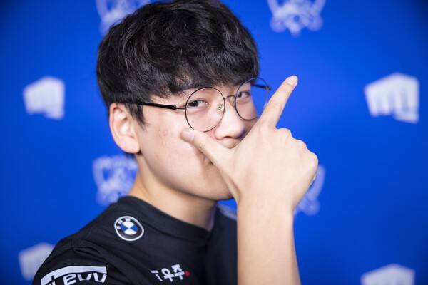 한화생명 e스포츠로 이적한 T1 시절의 '구마유시' 이민형. /사진=라이엇 게임즈