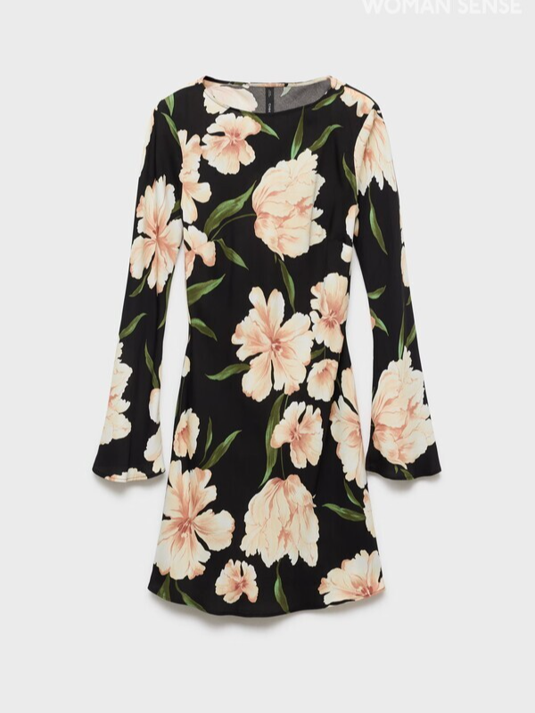 벨 소매 플로럴 드레스 8만9천원 망고