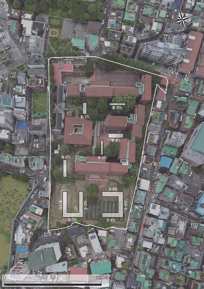[서울=뉴시스] 풍납동 창의마을부지 시굴조사 구역 (사진=국가유산청 제공) 2025.11.25. photo@newsis.com *재판매 및 DB 금지