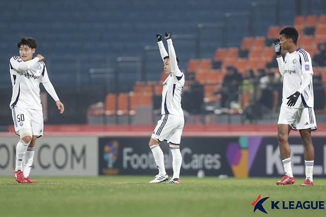 득점 후 기뻐하는 마치다의 센토 게이야 [한국프로축구연맹 제공. 재판매 및 DB 금지]