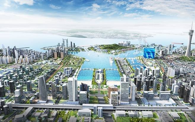 ▲ 인천내항 전체 재개발 조감도. /사진제공=인천시