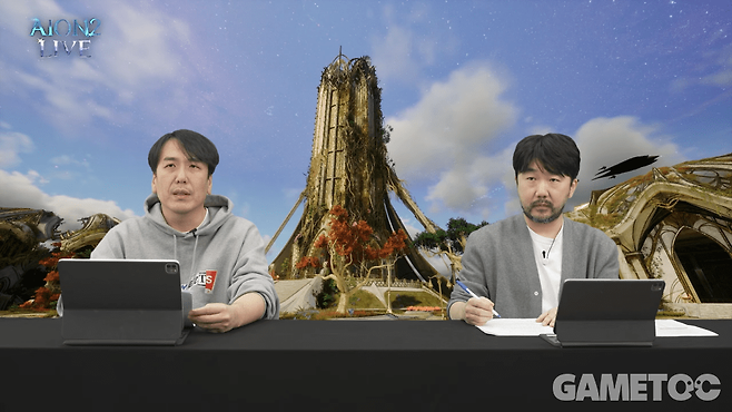 소인섭 아이온2 사업실장, 김남준 아이온2 개발PD (사진=아이온2 유튜브)