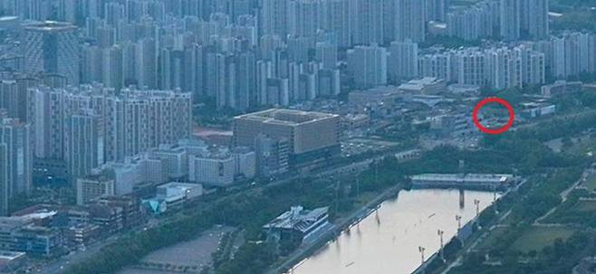 경기 하남시 미사동 망월동에 추진을 검토 중인 44층 규모 5성급  호텔  위치도. 하남시 제공