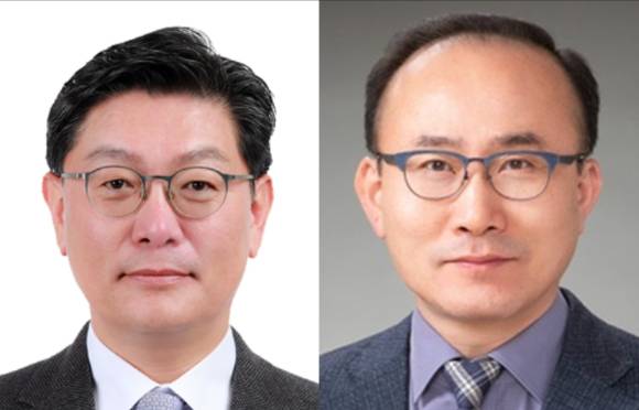 (왼쪽부터)김성원 GS글로벌 사장, 김성민 GS칼텍스 GSEO 각자대표 생산본부장 사장. [사진=GS]