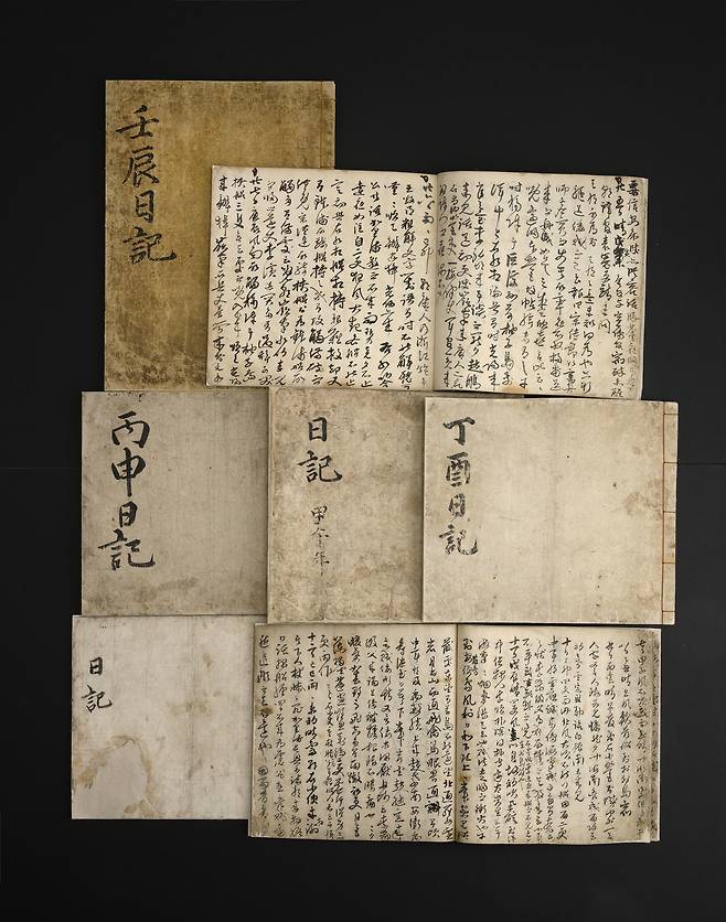 국보 '난중일기' 총 7책(국립중앙박물관 제공)