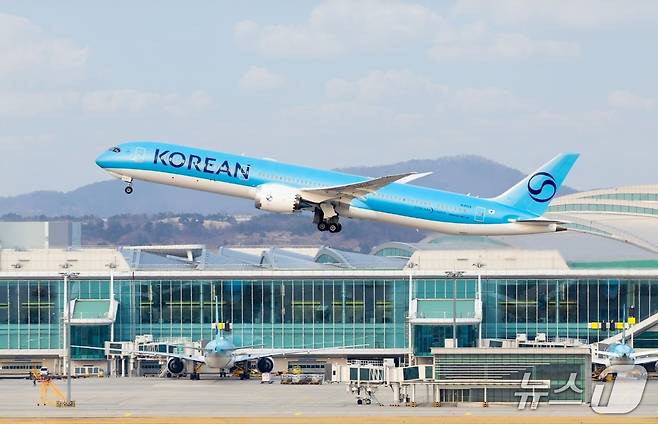 대한항공의 고효율 신형 보잉 787-10 항공기.(대한항공 제공)