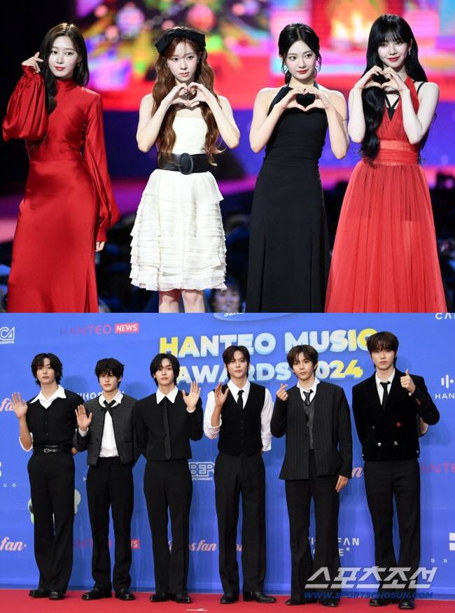 에스파(위), 라이즈. 스포츠조선DB