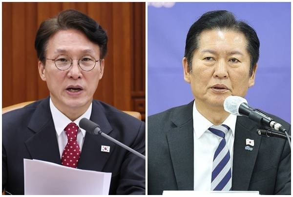 김민석 국무총리(왼쪽)와 정청래 더불어민주당 대표. [연합뉴스]