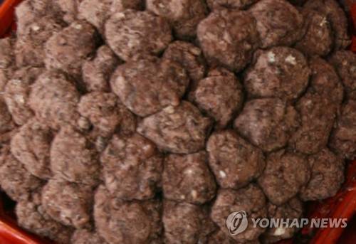 수수팥떡 [연합뉴스 자료 사진]