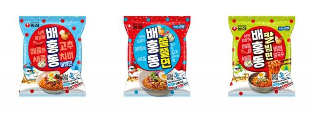 배홍동 3종 모음 윈터 프로모션 패키지. (제공=농심)