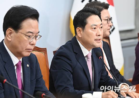 장동혁 국민의힘 대표가 지난 24일 서울 여의도 국회에서 열린 최고위원회의에서 발언하고 있다. [사진=곽영래 기자]