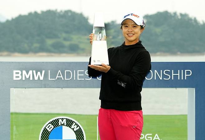 지난 10월 19일 전남 해남군 파인비치골프링크스에서 막을 내린 LPGA투어 BMW레이디스 챔피언십에서 우승한 김세영. 대회조직위