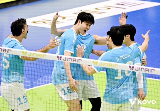 승리한 대한항공./KOVO