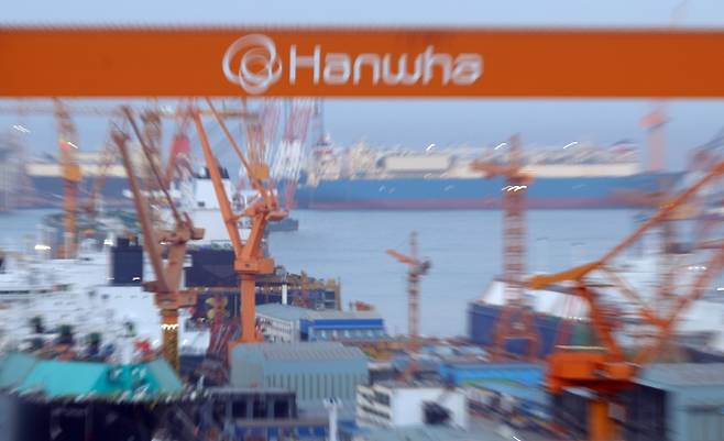 한화오션 거제사업장의 모습. 연합뉴스
